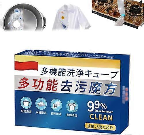 Bio Enzyme Cleaning Tablets 10pcs Quick Dissolving MultiEnzyme Odor Removal for Home and Surfaces