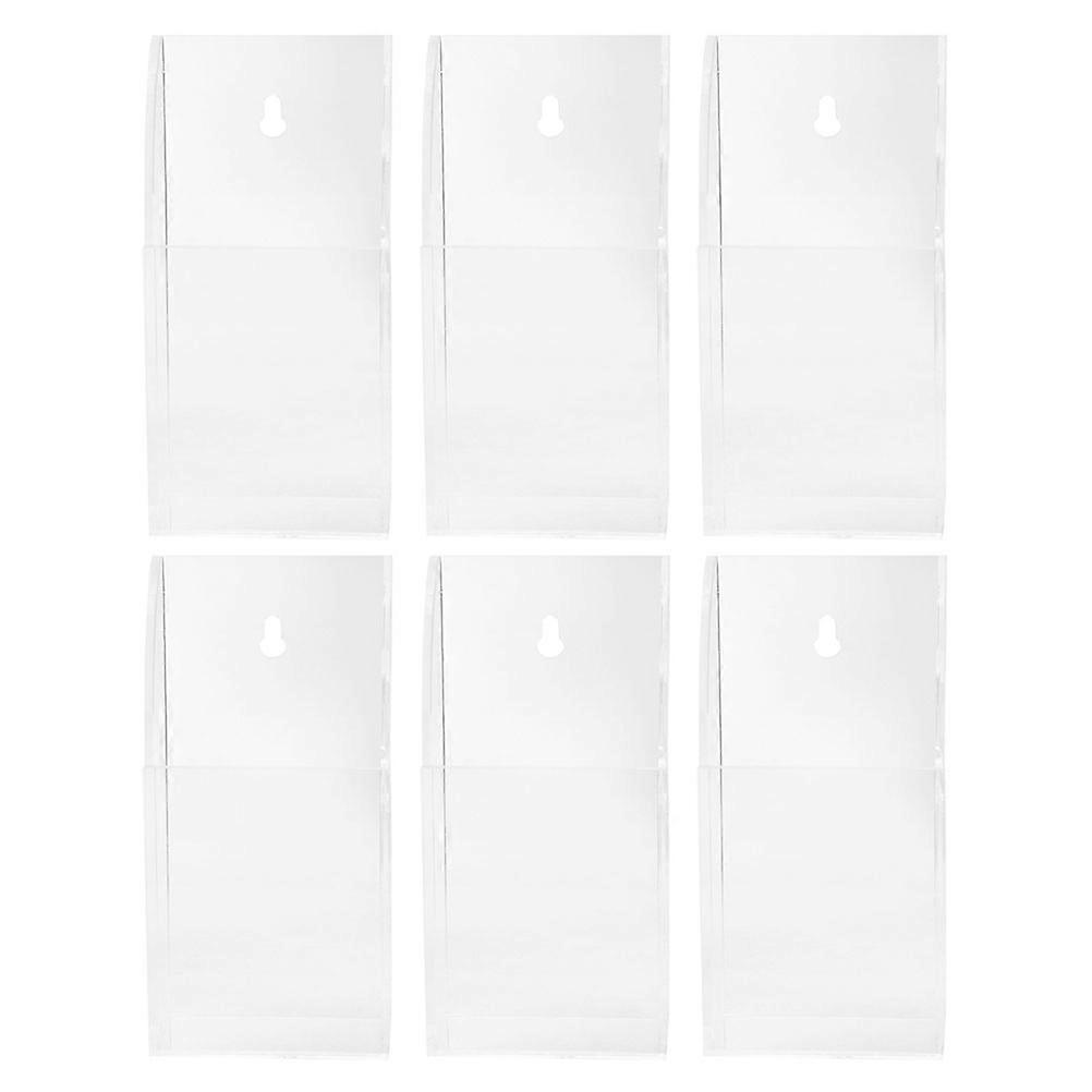 6Pcs Remote Control Box Acrylic Holder for Storage Wall Organizer