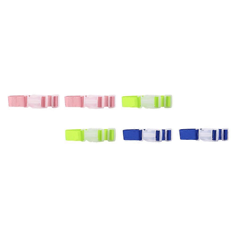 Assorted Color Luggage Hanging Buckle for Binding Use 12Pcs Set