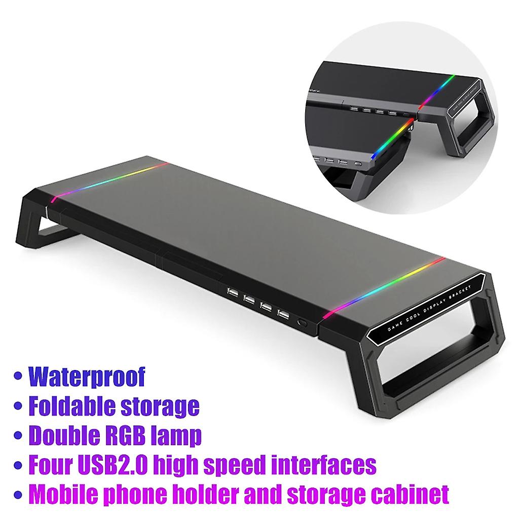 T1 Universal Monitor Stand Riser Holder Rgb And Multi-functional ...