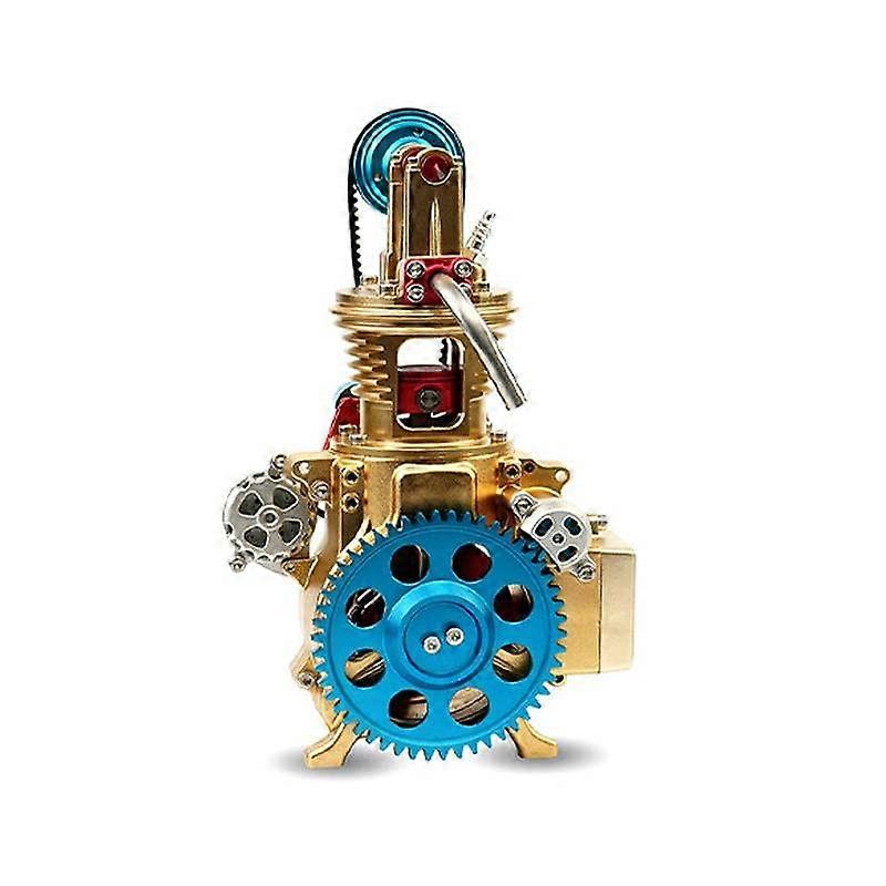 Mini Engine Model Kit Full Metal V8 Electric Working Assembly for Hobbyists STEM Display