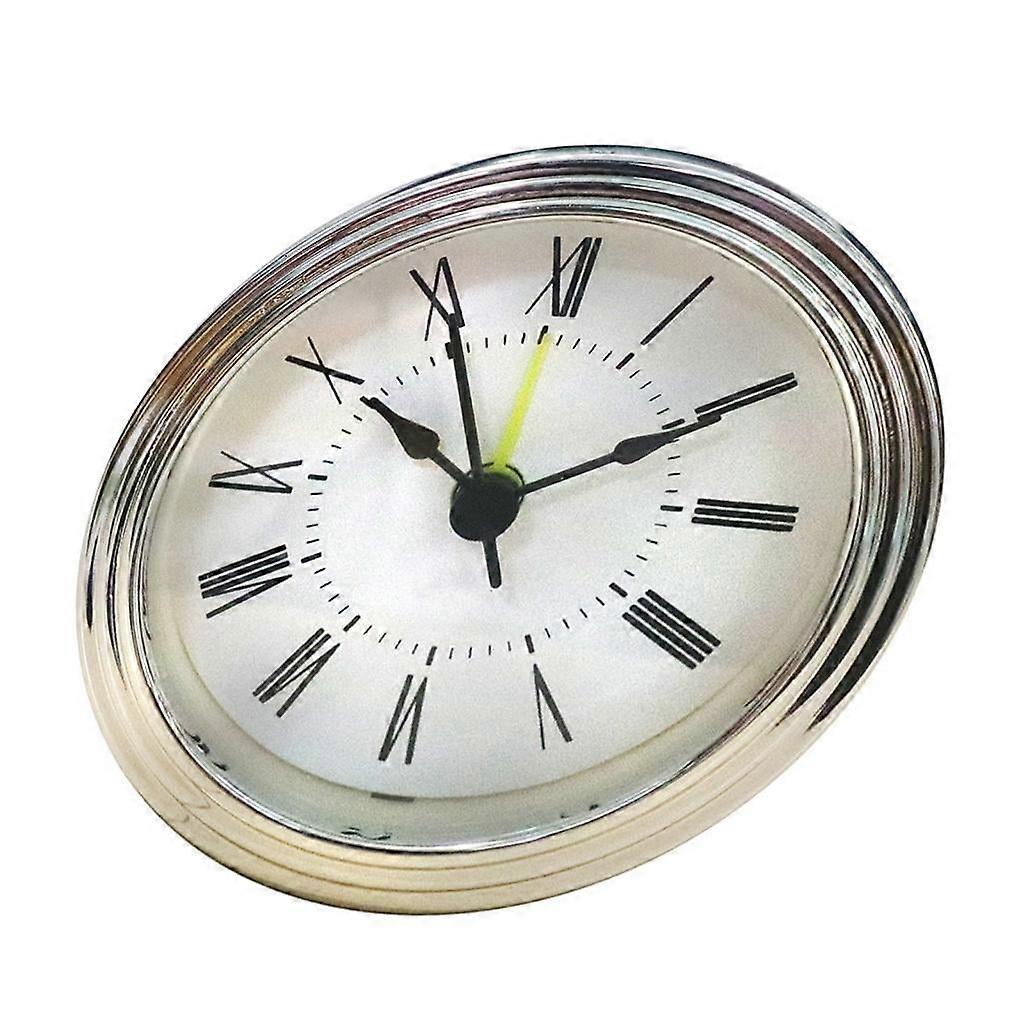 Snooze Alarm Clock Insert 3" Mounting Depth Arabic Roman Numerals Watch Insert