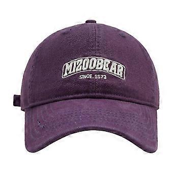 Boné Trucker Feminino – Boné de Beisebol Moderno com Tela na Parte Traseira, MIZOOBEAR Lixado com Bordado Triplo, Aba Larga, Ideal para Outono/Inverno