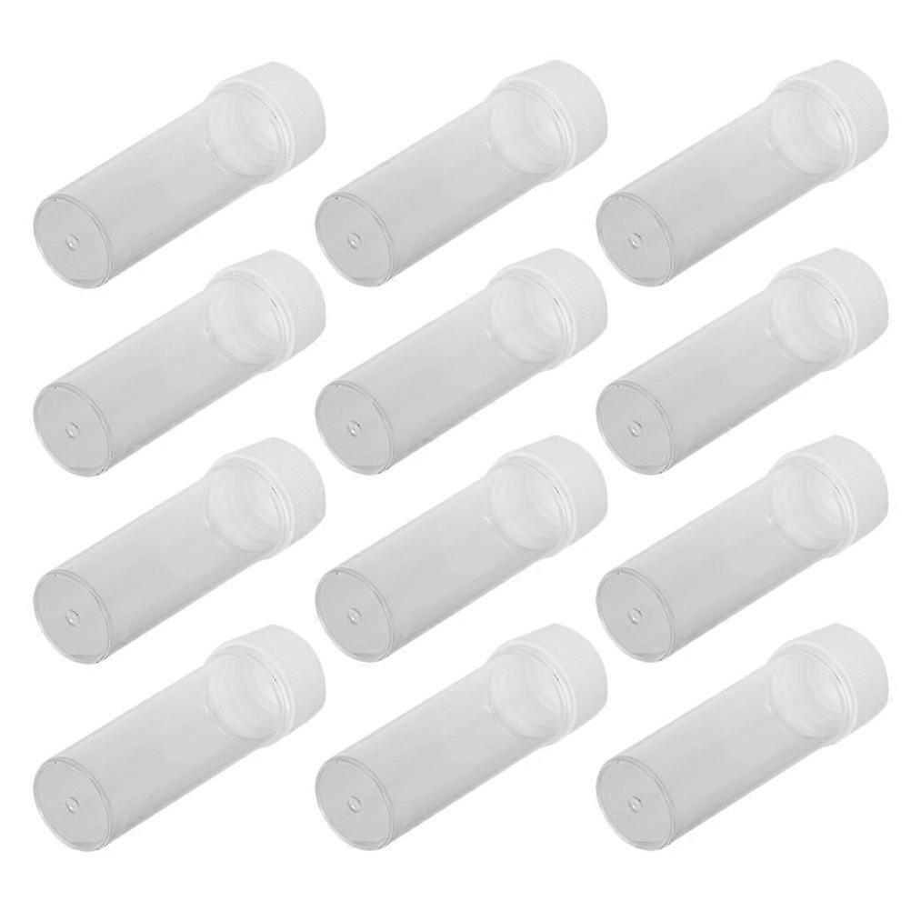 Transparent Sample Containers Screw Caps for Storage Use 12 Pcs 25ml