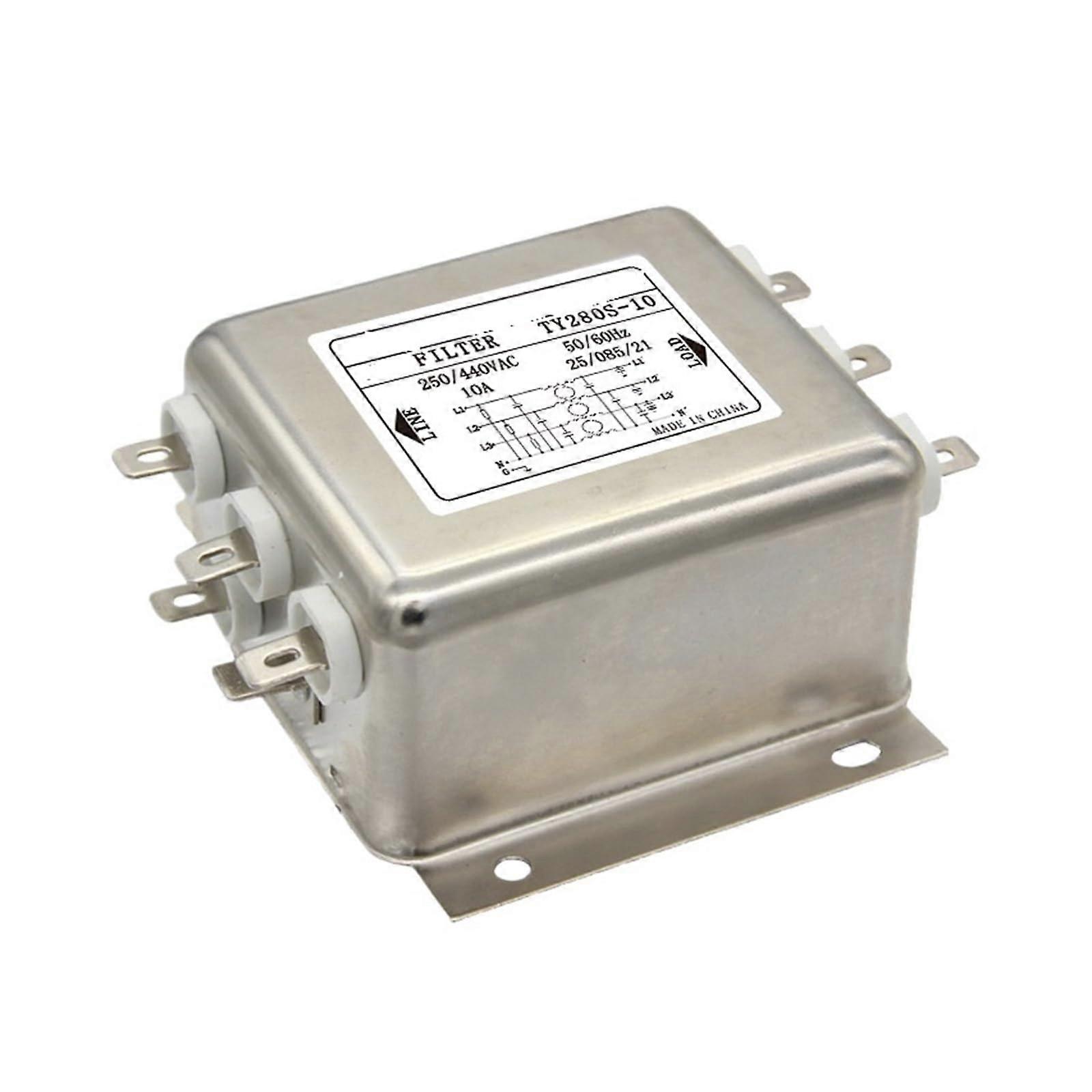 Three Phase Power Filter TY280M100 Industrial EMI Filter for Equipment Easy Replacement Setup