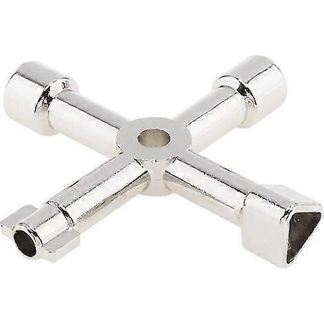 Universal Electrical Cabinet Key, Multi-Function Cross Utility Key for Plumber, Electrician