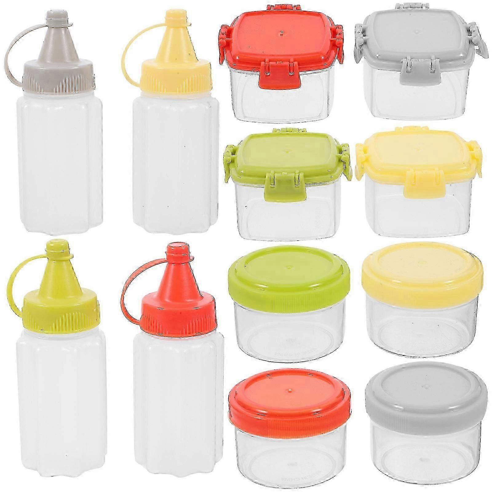 Mini Squeeze Bottles Sauce Squeeze Containers for Precise Kitchen Use 1Set