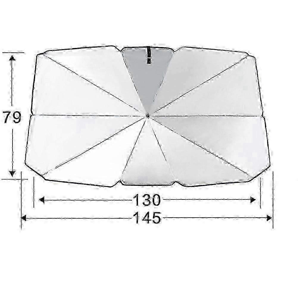 Car Sunshade Windshield Sunshade, Titanium Silver Cloth Foldable Windshield Sunshade
