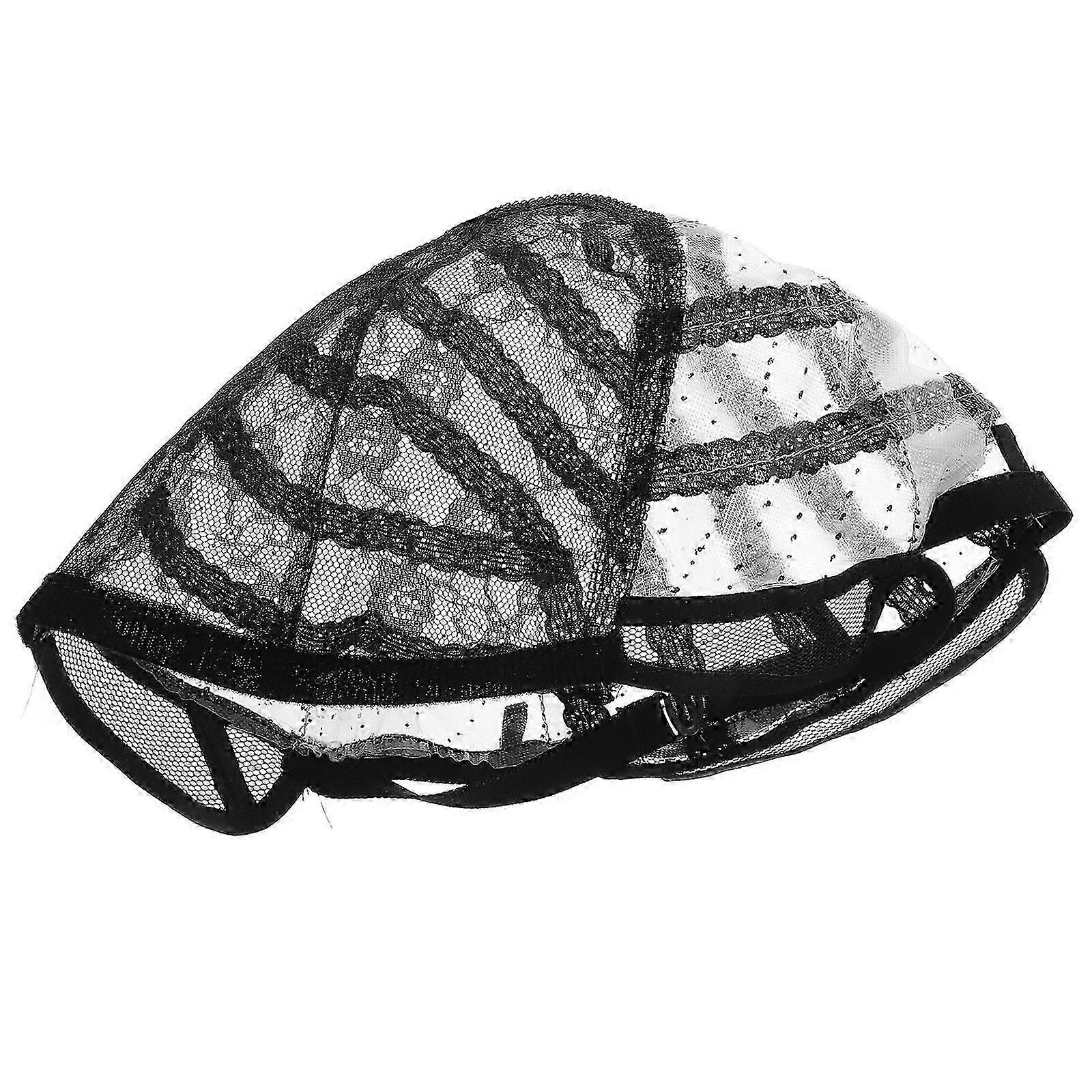 Adjustable Wig Cap for Wig Making with Breathable Black Mesh Material
