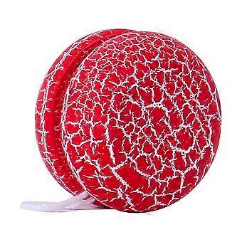 1pc Trä Spricka Yoyo Leksak Lovely Yoyo Ball Leksaker för barn Barn Tollders (röd)
