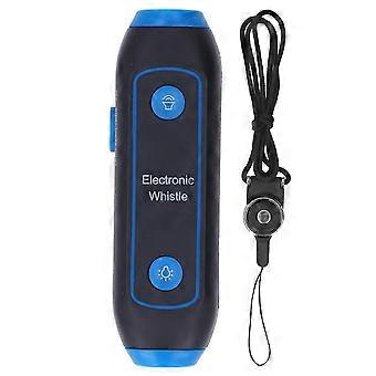 Electronic Whistle 3 Tones 3 Volume Levels Noiseless with LED Light compatible with Sports Training Blue