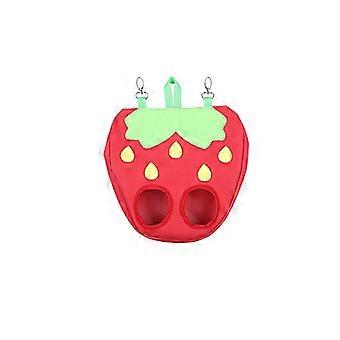 Konijn Hooi Feeder Bag Kooi Hooi Dispenser Hangende Feeder Bag (Rode Aardbei)