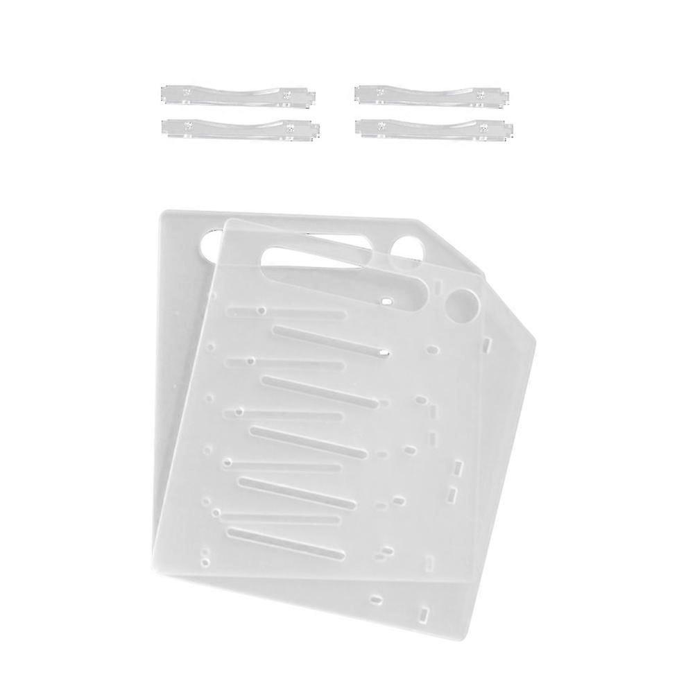 DIY Hard Disk Bracket for Storage Use 3Sets Transparent Multi-Layer 3.5 Inch Rack