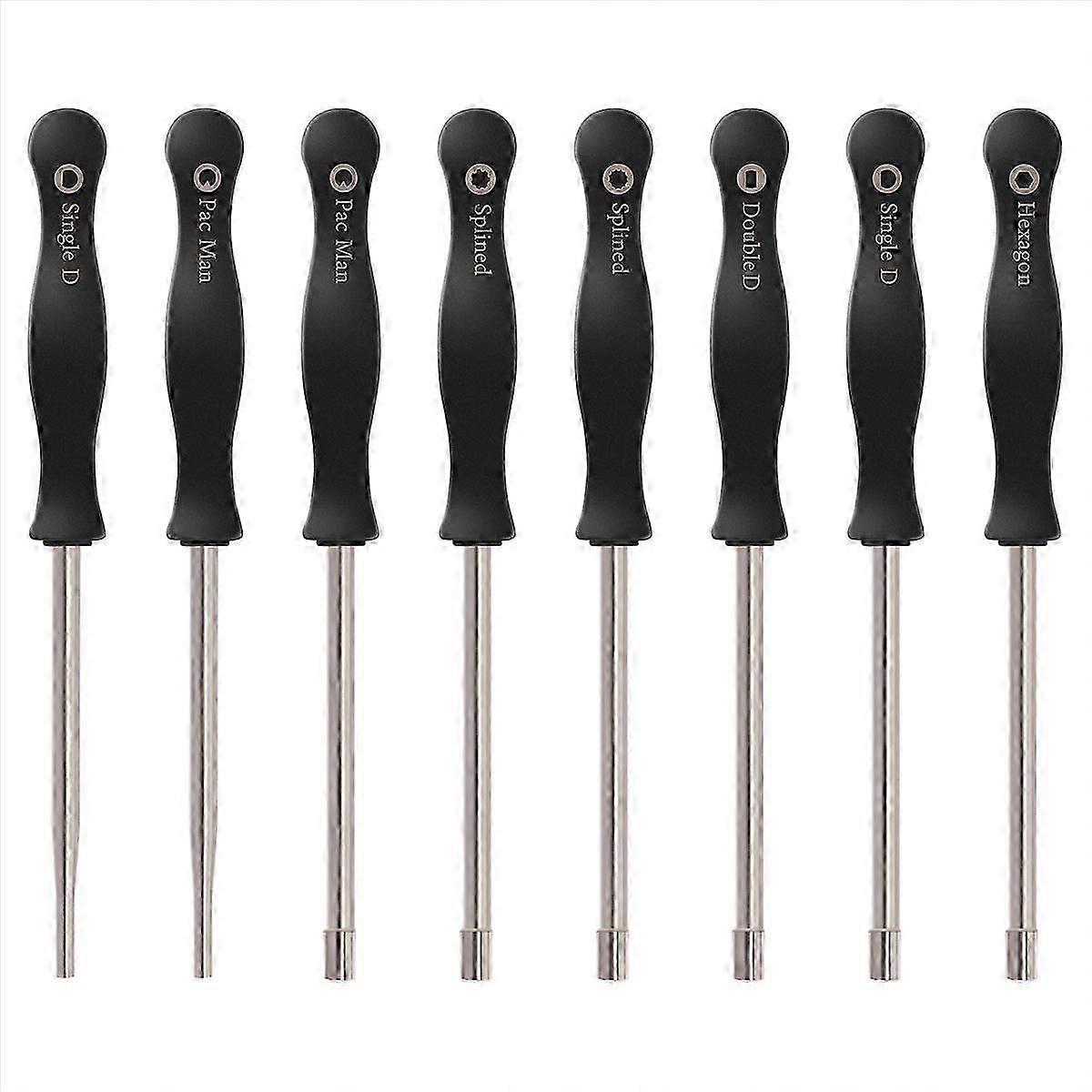 8 pcs Screwdriver Carburetor Adjustment Tool Single D Double D Hexagon Hex Socket Kit Set