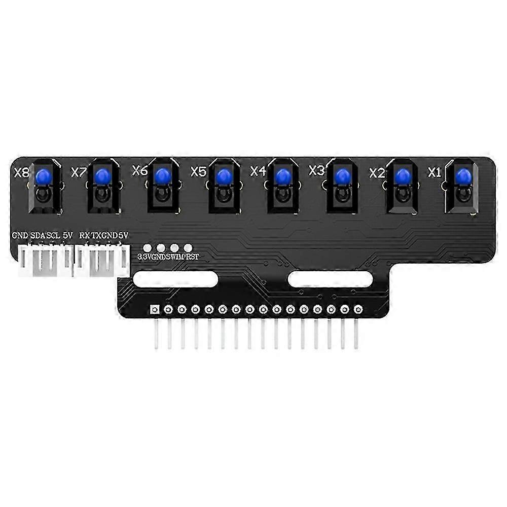 8 Channel IR Line Tracking Sensor Module Automatic Calibration Obstacle Avoidance Board