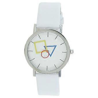 Aristo Bauhaus Unisex Watch Stainless Steel 4D85IW Leather White