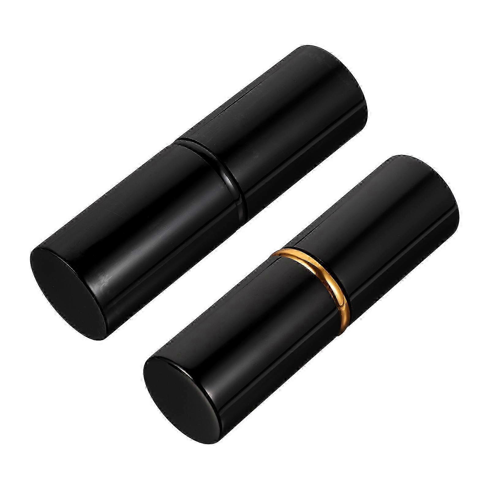 2Pcs Multi-purposes Cosmetics Brush Comcompatible withtable Blush Eyeshadow Brush (Black)