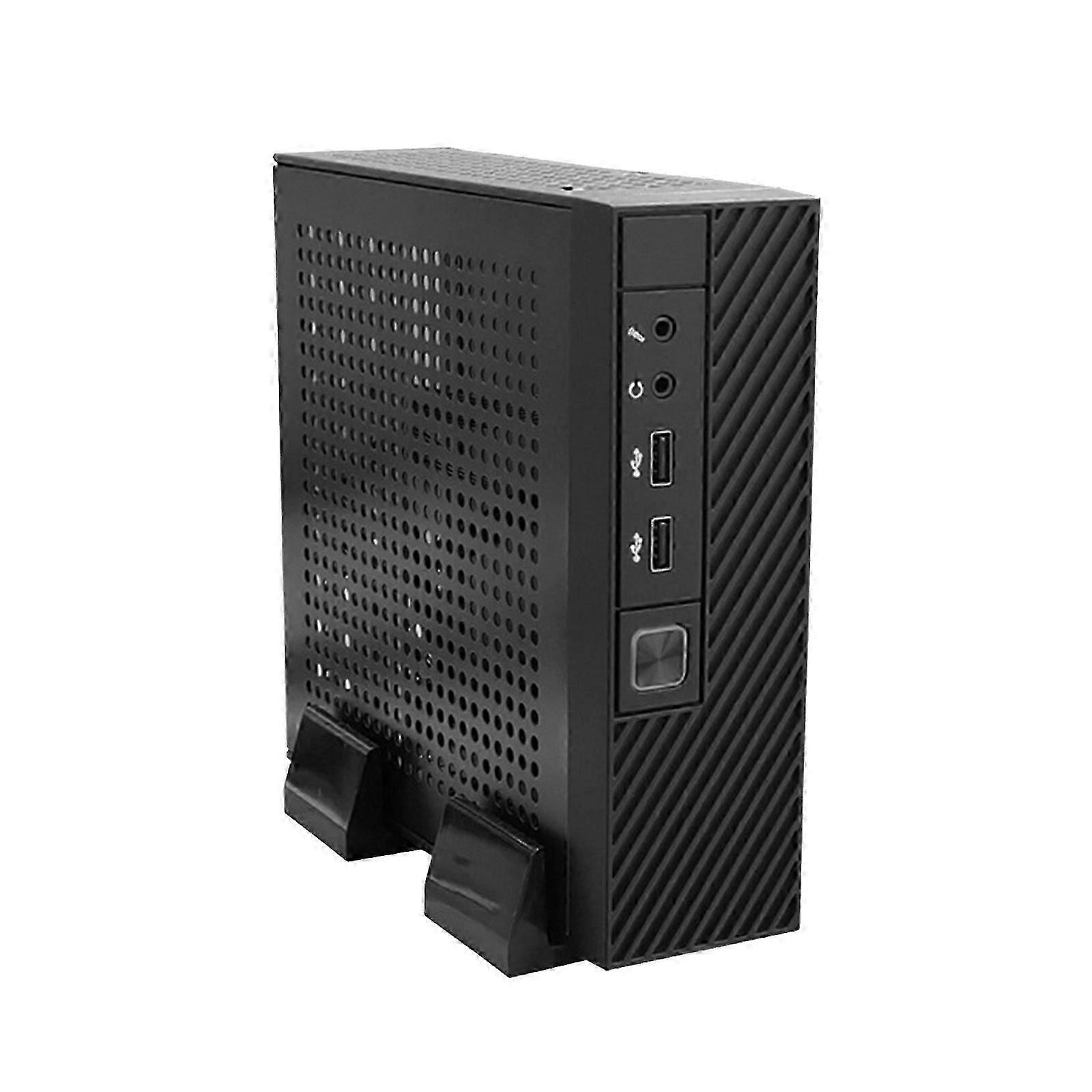 ITX Computer Case | Small Lightweight HTPC Chassis with Hanging Bracket or Foot Stand, Multicolor