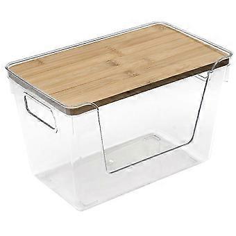 Extra Large Trash Bag Holders with Bamboo Tops and Handles, Laundry Room Organization and Storage compatible withHome, Kitchen
