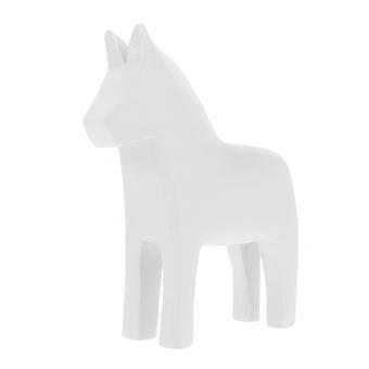 Weiße hölzerne Pferdefigur Kreative DIY Malerei Holz Tier Ornamente Nordic Style Holz Pferd Dekor für Wohnzimmer Home Decor