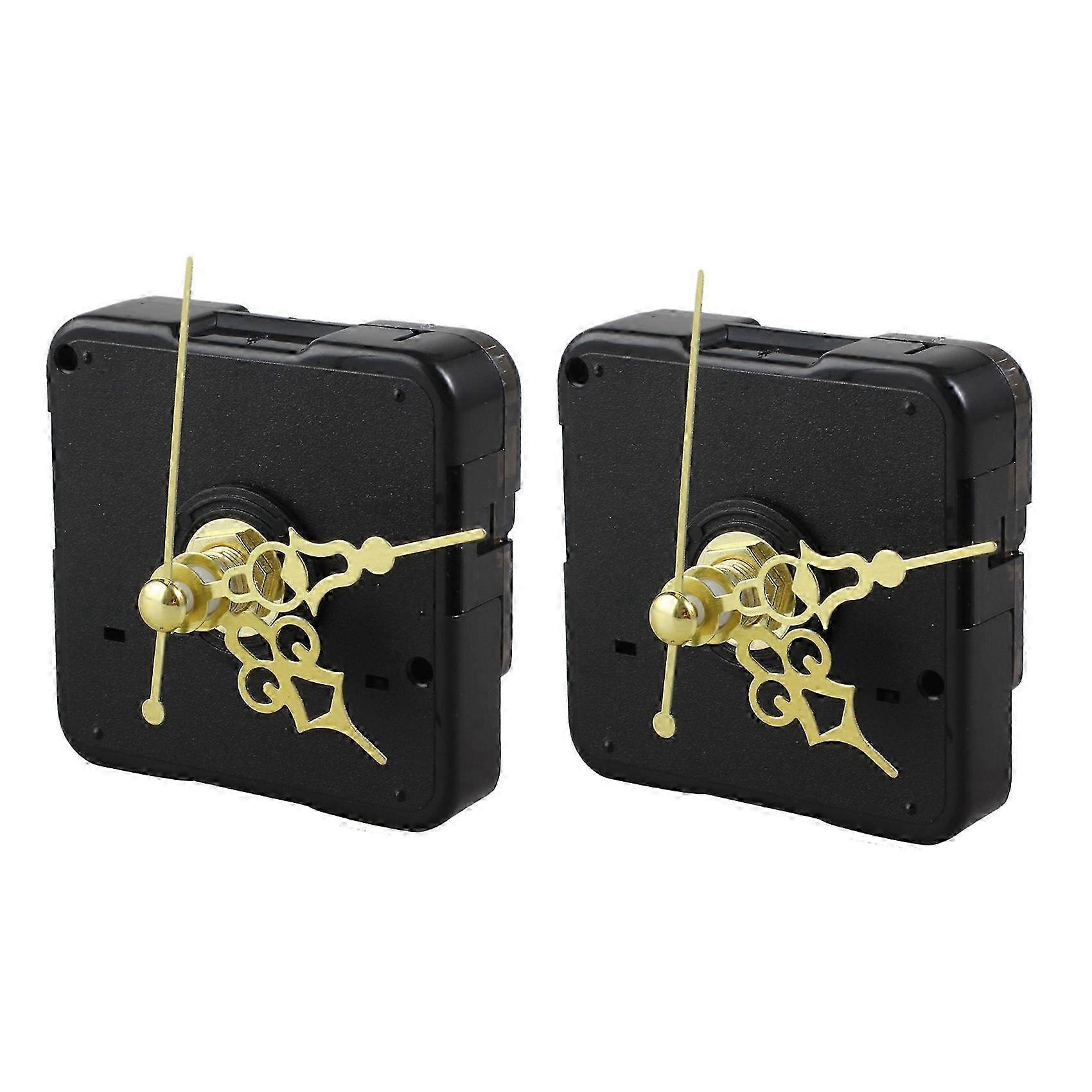 2X DIY Clock Metal Texture Creative Wall Clock Retro Wall Clock Movement Accessories
