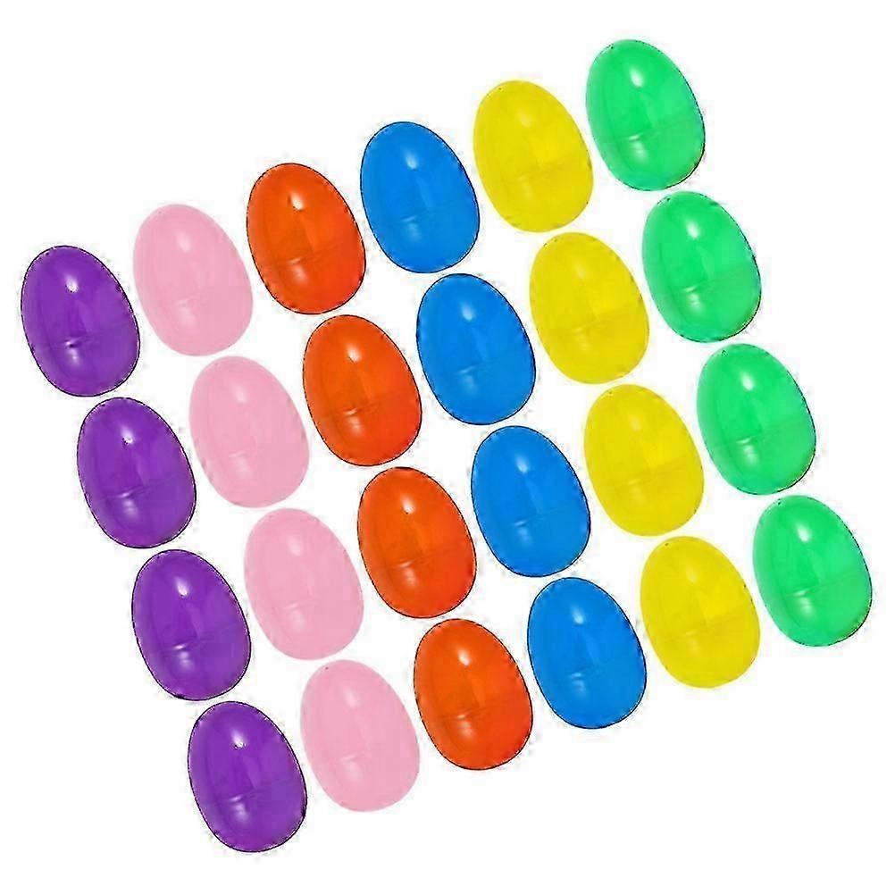 60 Pack Plastic Easter Eggs, Assorted Colors Fillable Eggs compatible with Easter Egg Hunts and Party Decor