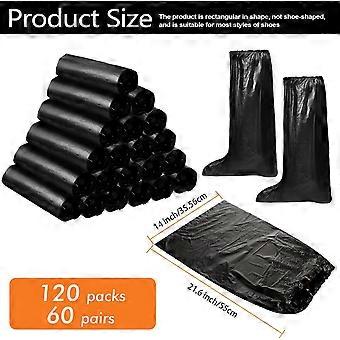 Copriscarpe monouso antiscivolo in plastica, copriscarpe lunghi impermeabili, copriscarpe di sicurezza alti 21,6 pollici per M