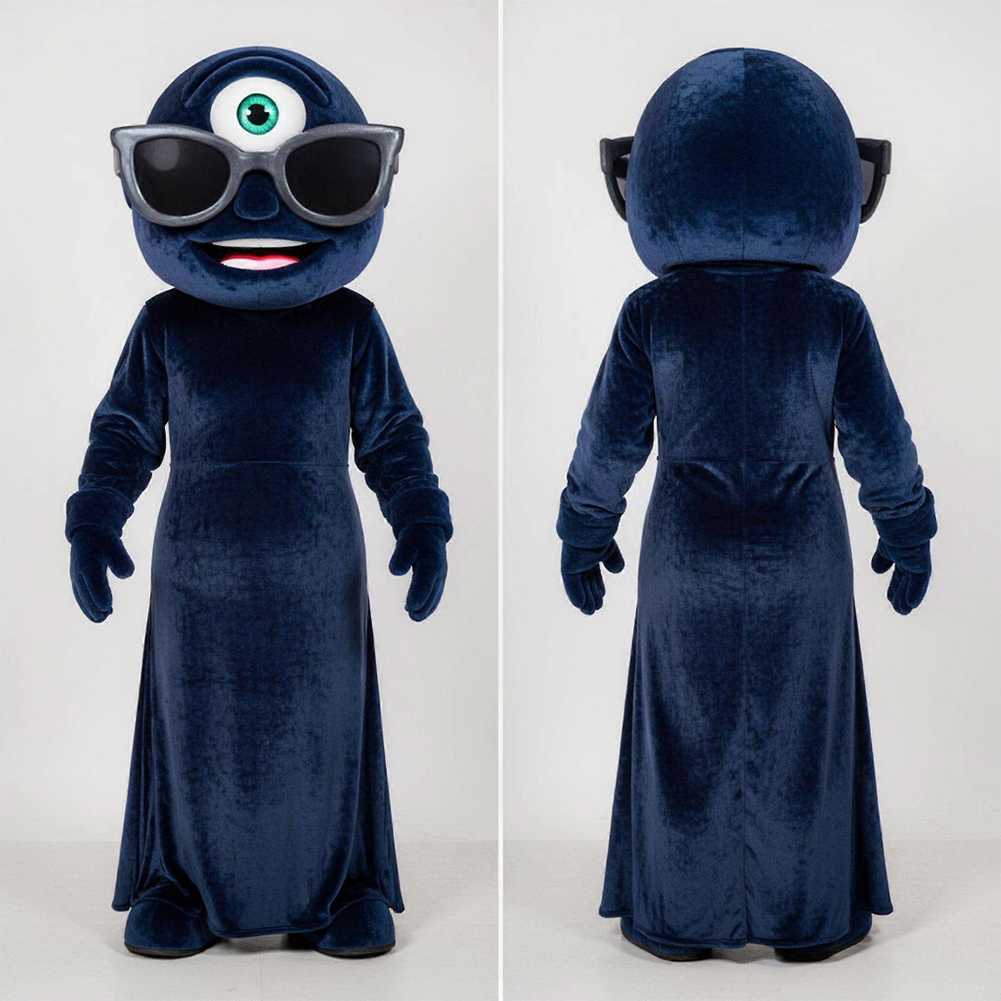 MASTICOT Navy Blue Velvety Cyclops Mascot