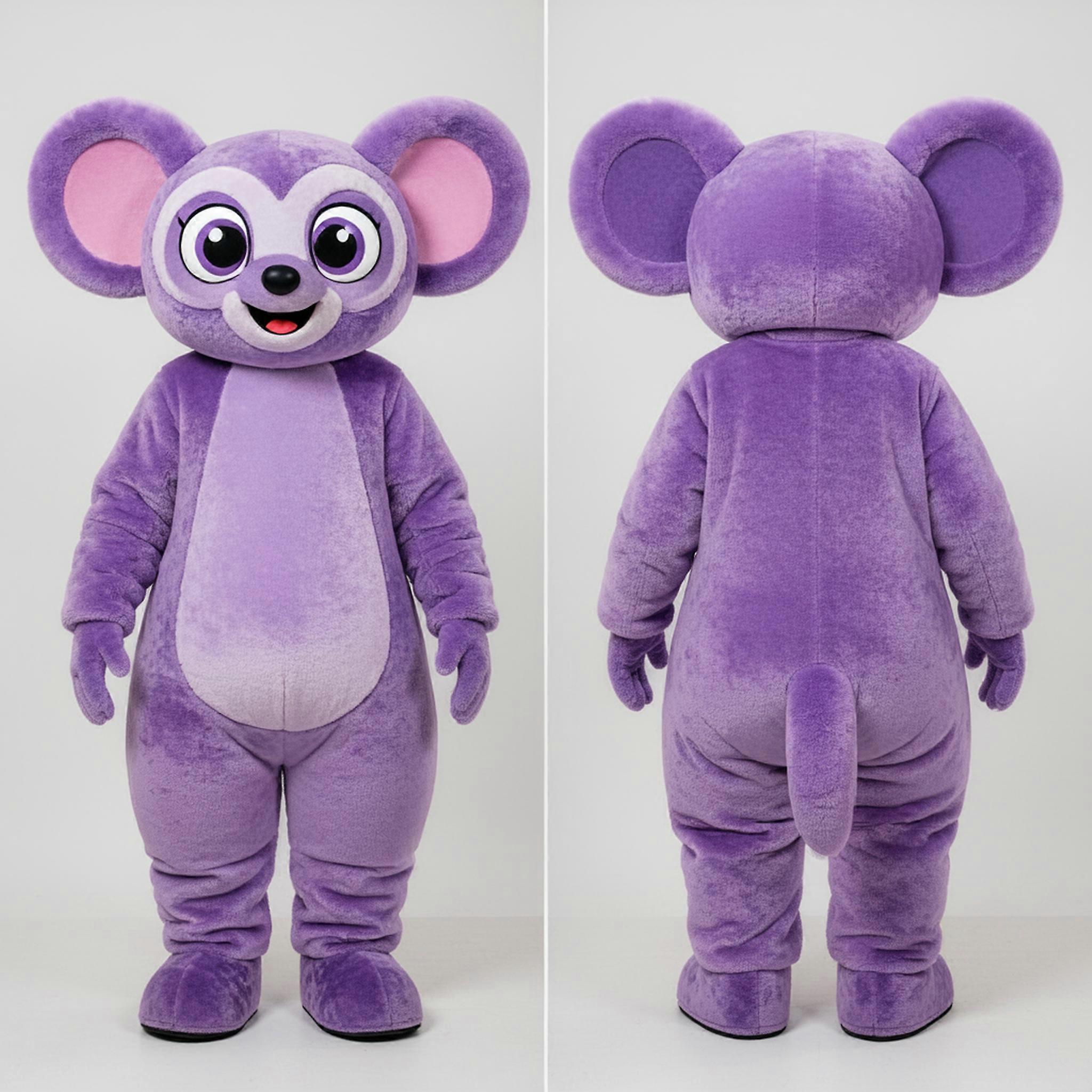 MASTICOT Lavender Playful Ayeaye Mascot