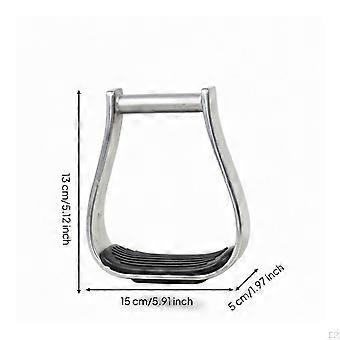 Aluminum Stirrups with Rubber Footplate Lightweight Tack Comfortable