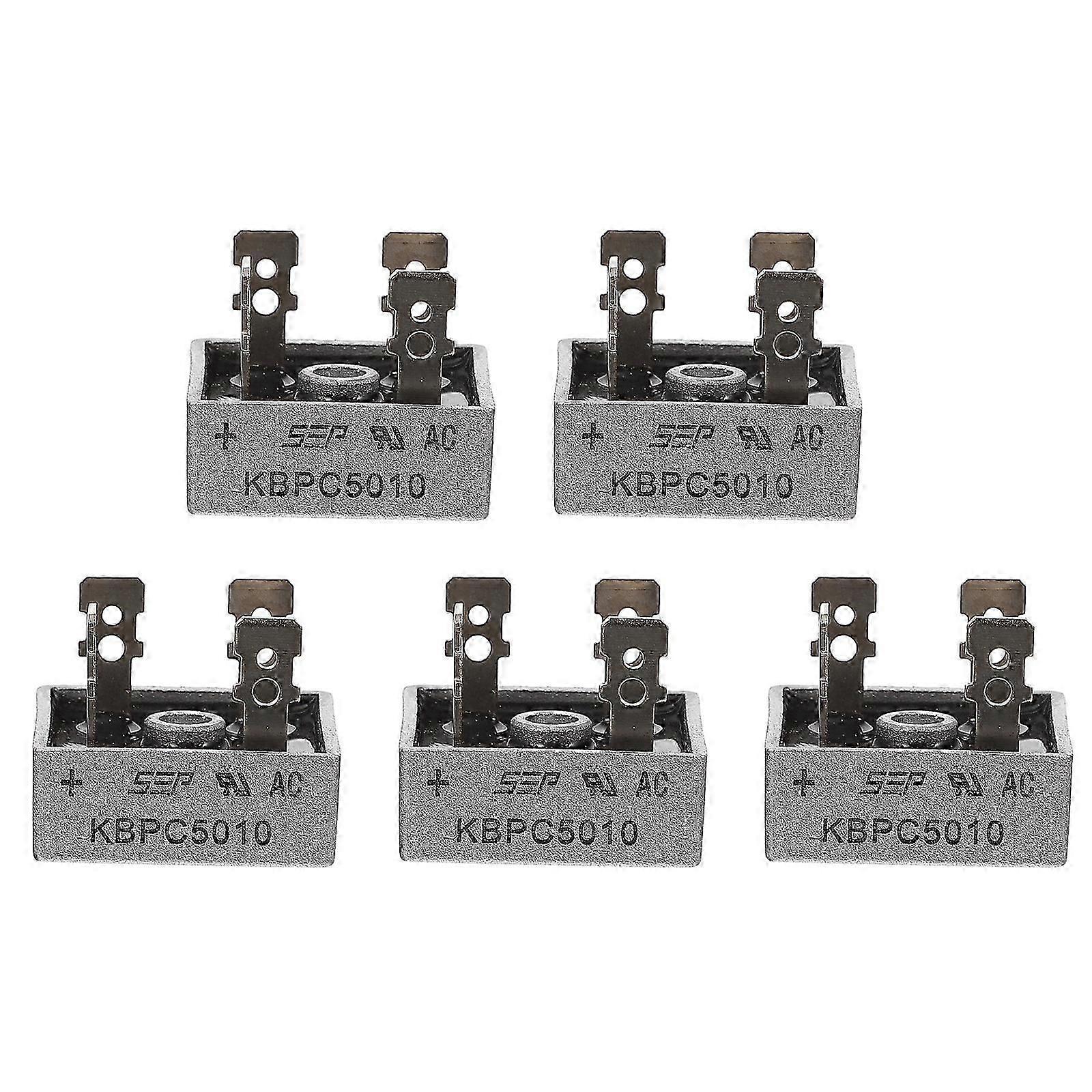5pcs Replacement Single Phase Rectifier 1000V 50A 4-pin Rectifier Accessory