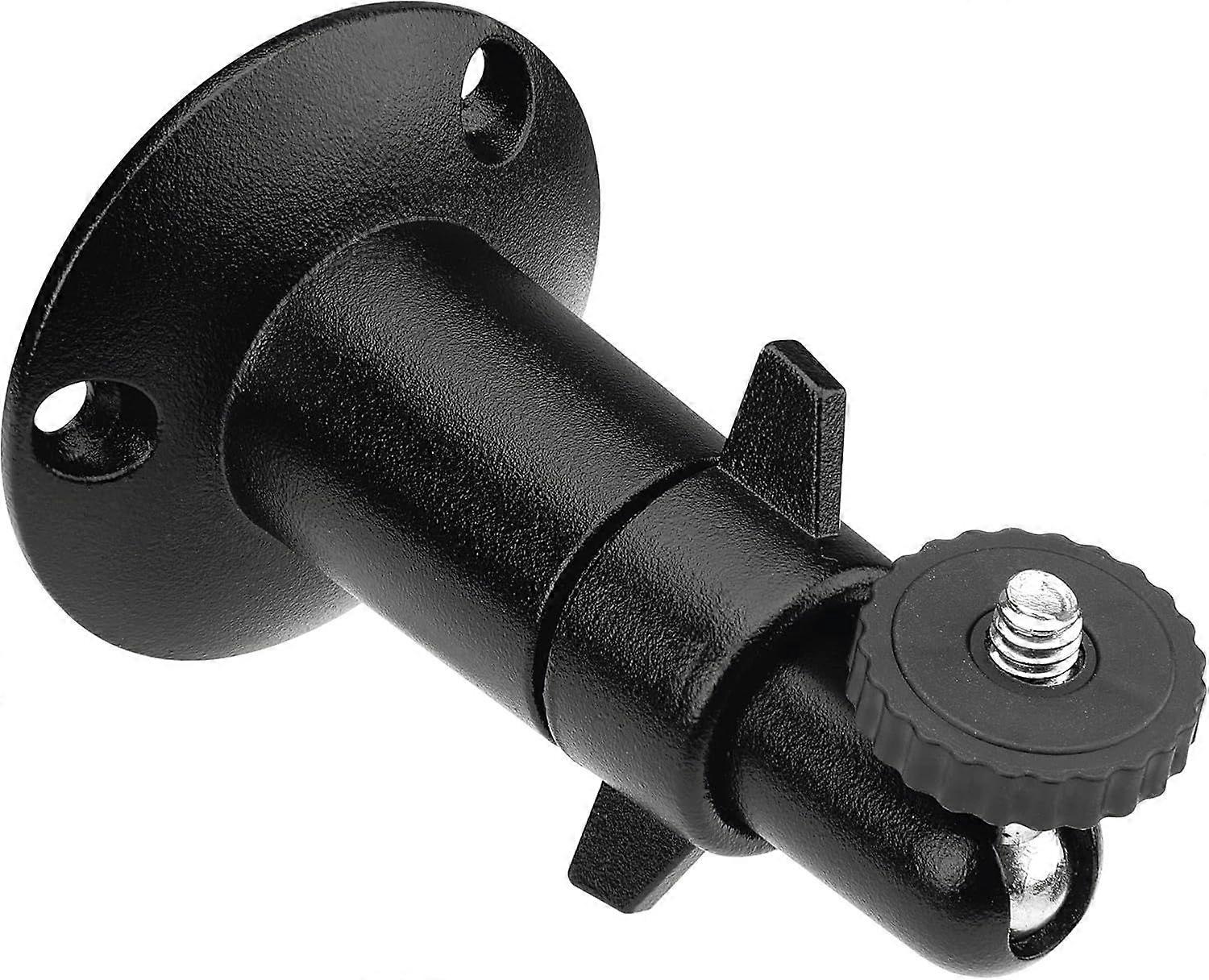 Security Camera Wall Mount Bracket, Adjustable Black Surveillance Holder