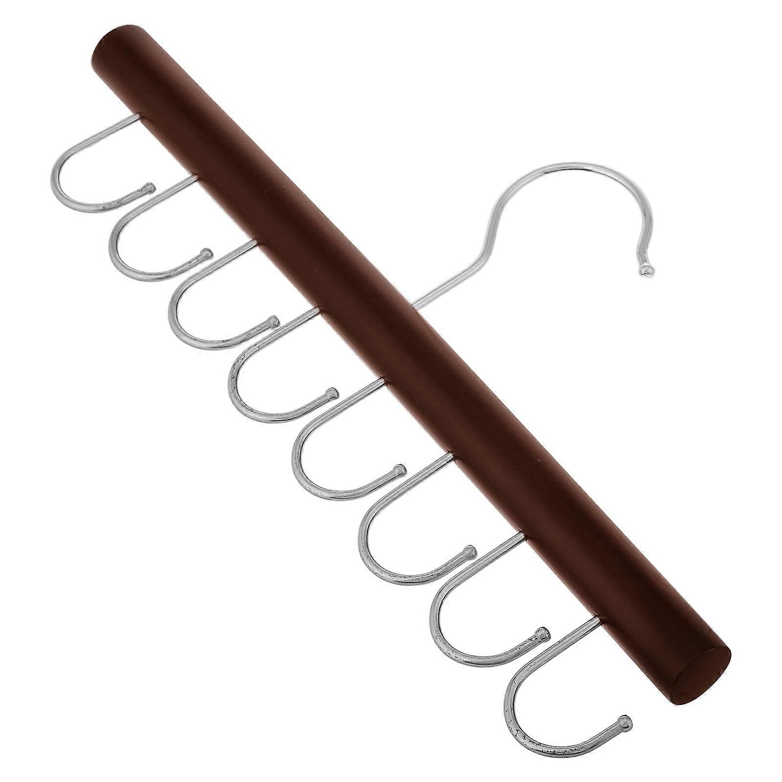 Coffee Solid and Tie Organizer with Hooks for Hanging
