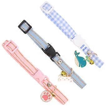 Cat Collar Kitten Collar for Pet Use 3Pcs Adjustable Decorative Set