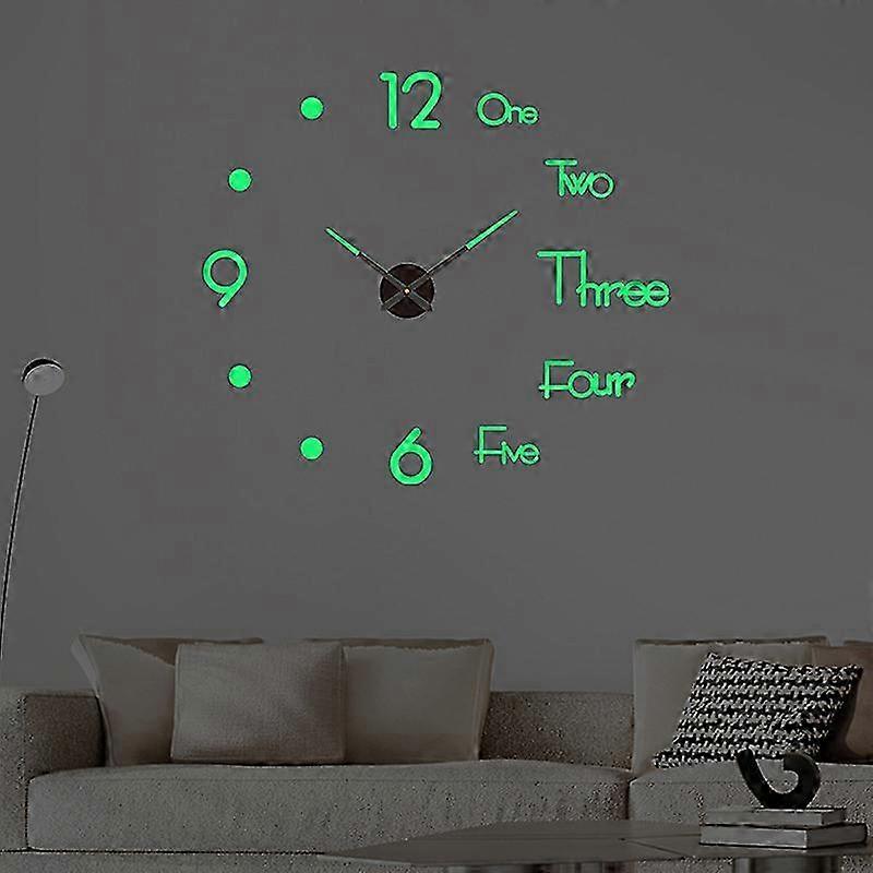 40cm Frameless Luminous Acrylic Wall Clock