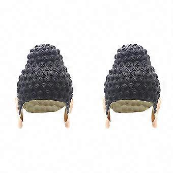 Non-Slip Durable Flexible 2-Pack Latex Swim Caps | TathaGata Buddha Shape for Surfing, Men, Women, Boys, Girls