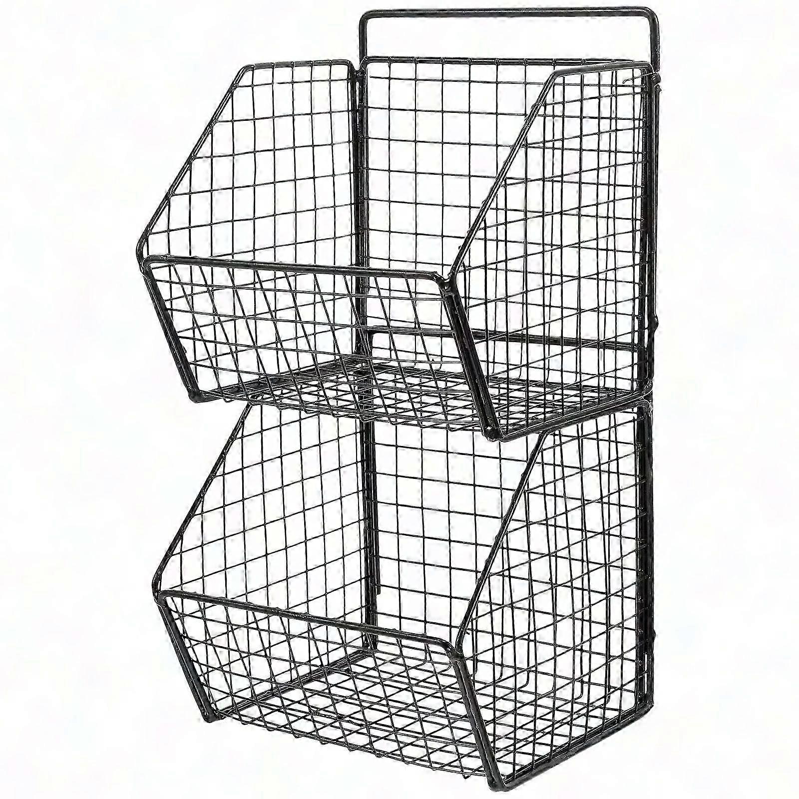 Wall Mount Kitchen Basket Strong & Practical Storage Solution