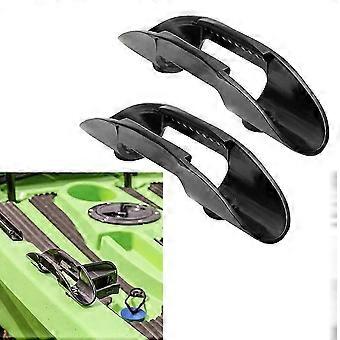 2PCs Kayak Canoa Paddle Holder Clips Kayak Paddle Keeper Sem Parafuso