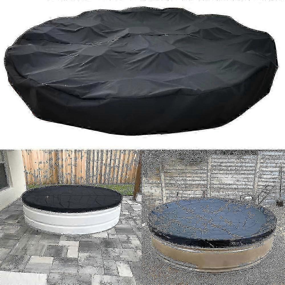 244cm Weatherproof Double-Layer Winter Pool Cover