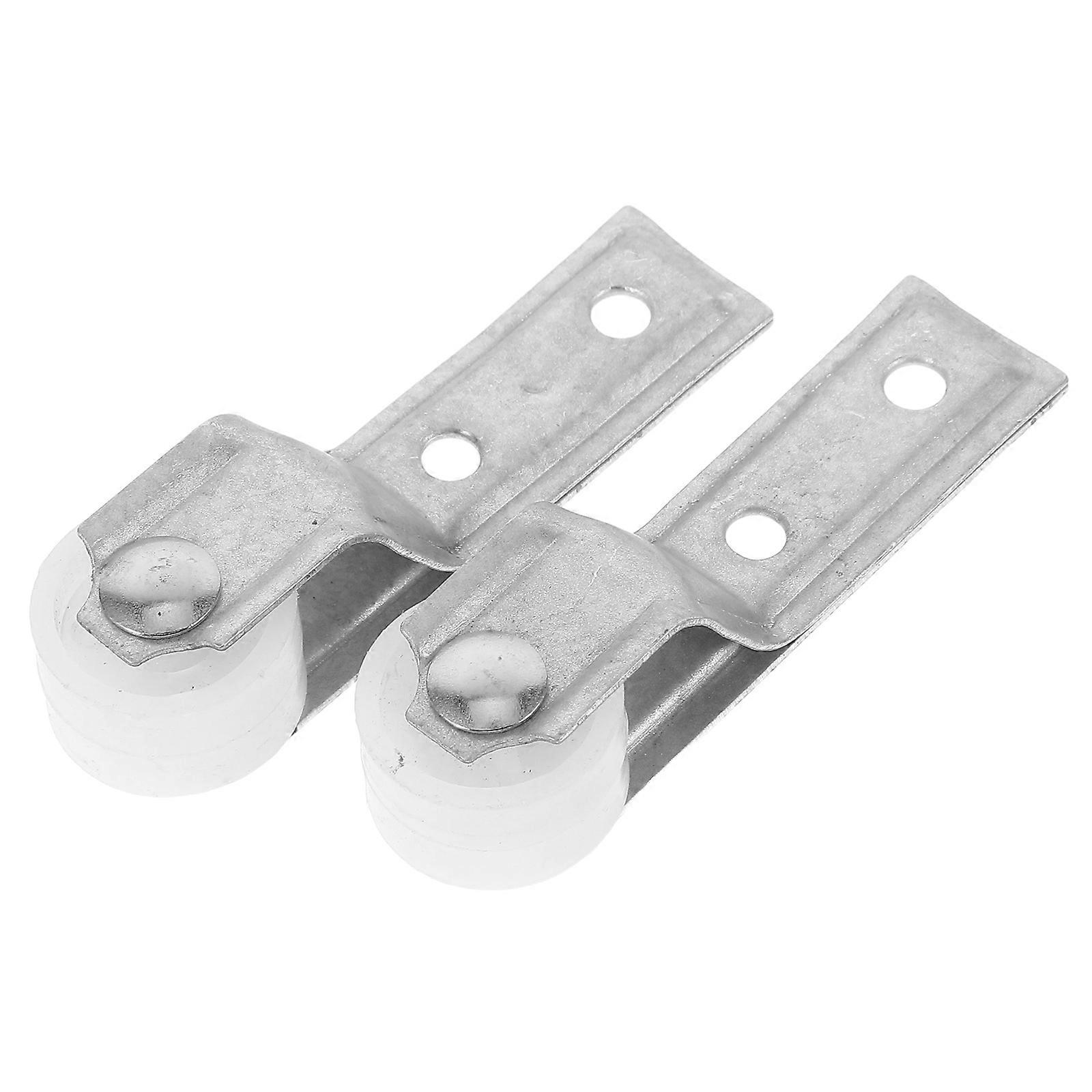 Silver Sliding Door Guide Wheel for Quiet and Smooth Operation 2Pcs
