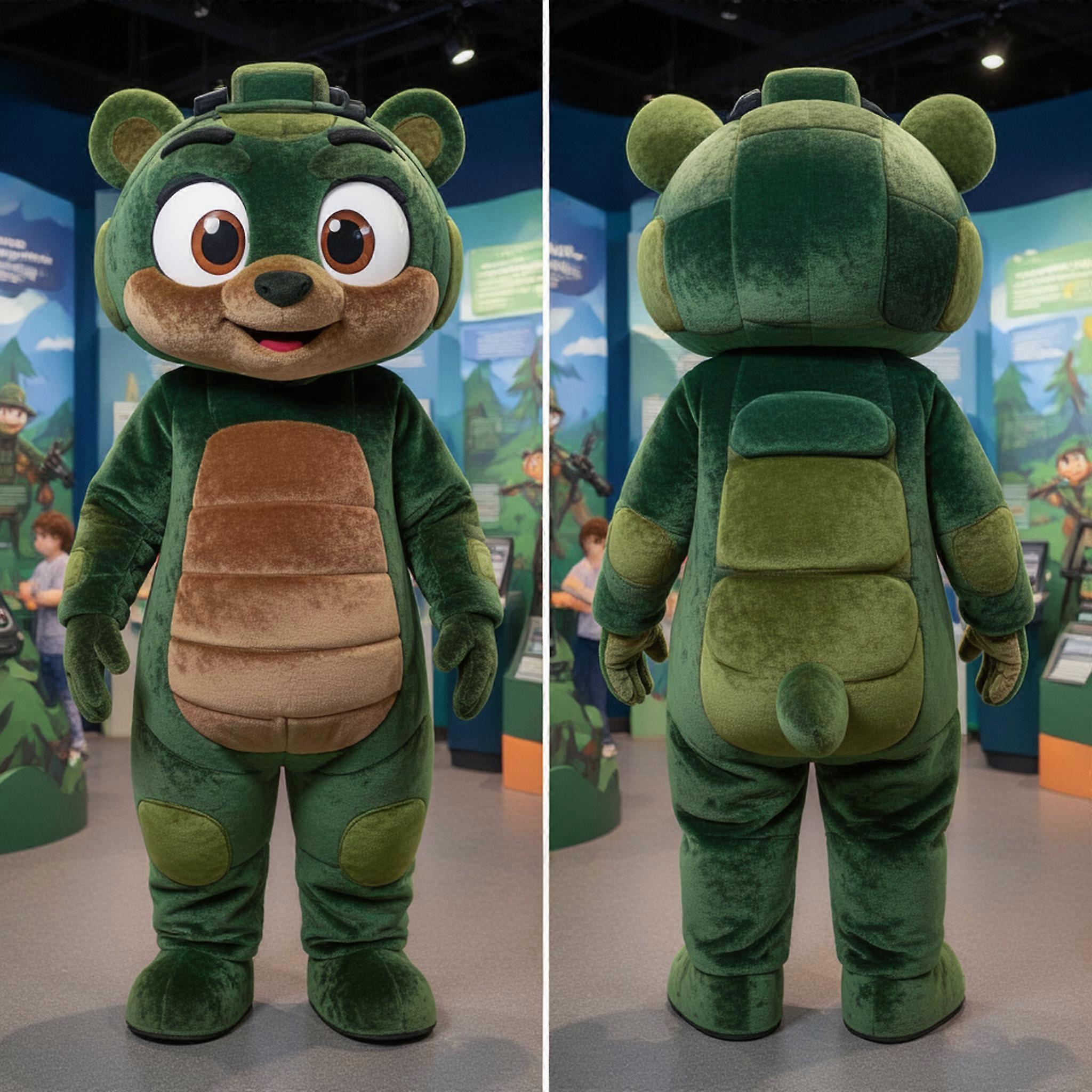 MASTICOT Forest Green Tactical Sniper Mascot