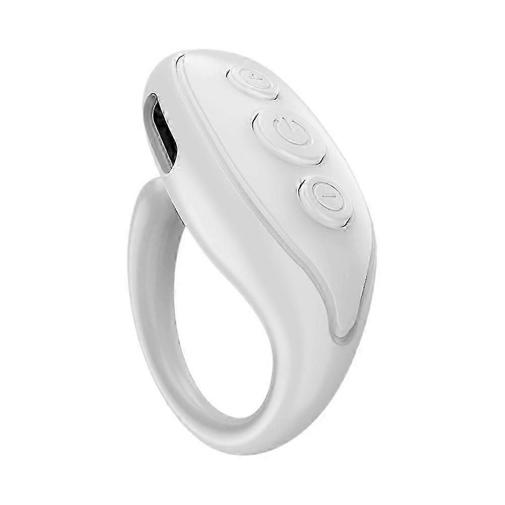 Bluetooth remote control ring with selfie function, page turning, and video control  ideal compatible with simple smartphone video apps.
