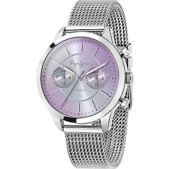Pepe Jeans Ryan horloge voor vrouwen analoge Quartz met roestvrijstalen armband R2353121504