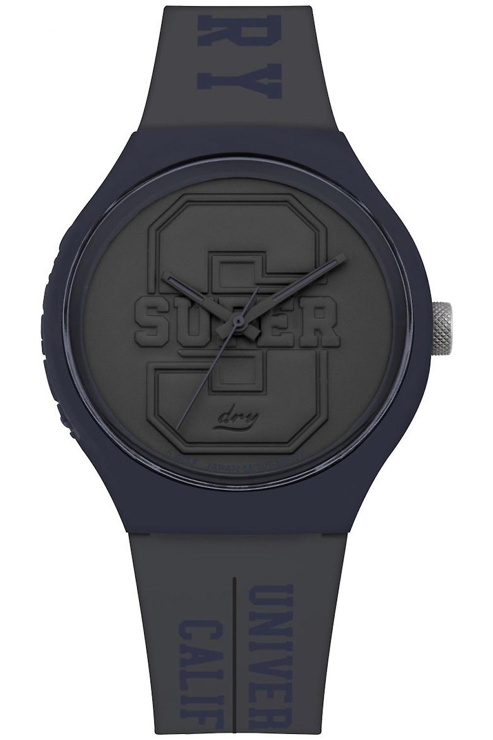 Superdry Urban Style Japanese Quartz Analog Man Watch with SYG240EU Silicone Bracelet