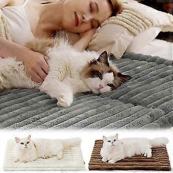 Alfombrilla térmica para mascotas, ideal para gatos y perros de interior, lavable a máquina.
