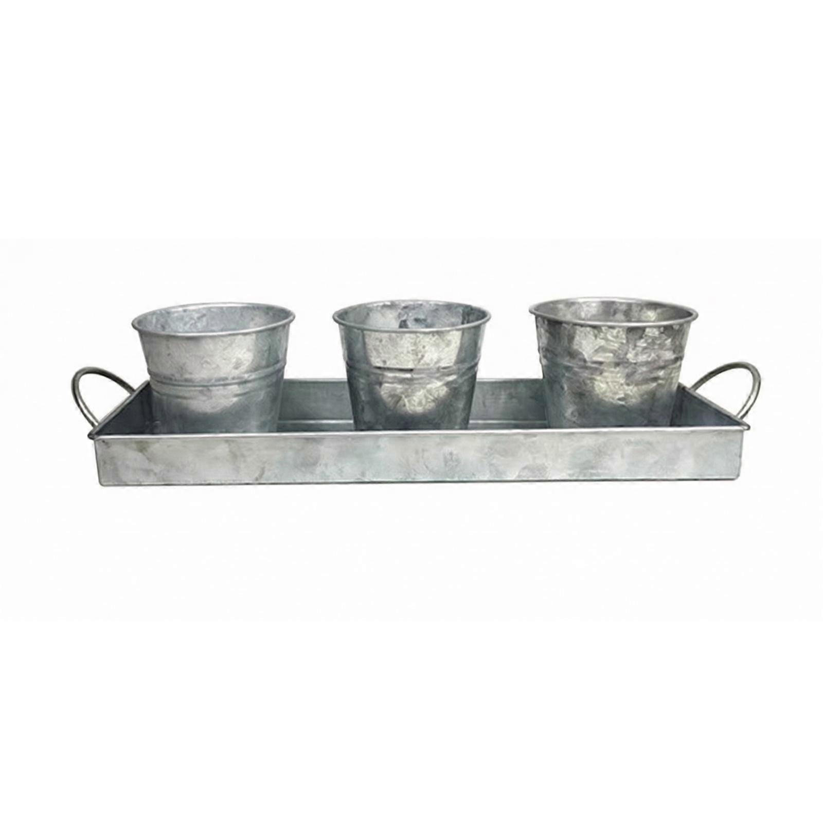 Herb Planter Set Rustic Flowerpot Sturdy for Windowsill