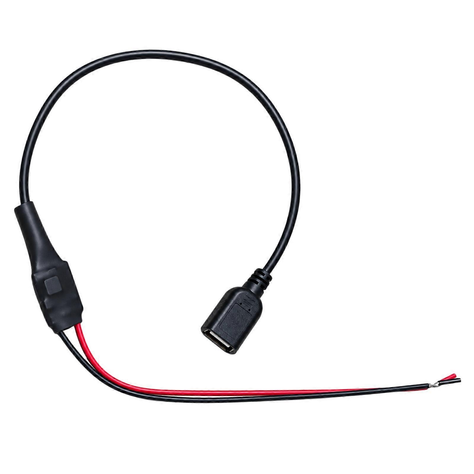 Power Conversion Cable with Enclosed Module for Compatible 5V Industrial Control and Electronics Power Projects Multicolor