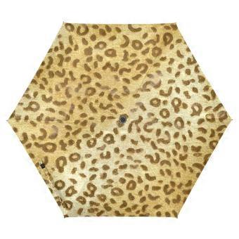 Automatic Umbrella Auto Open Close Windproof UV Protection Compact Folding Travel Umbrella Leopard Print