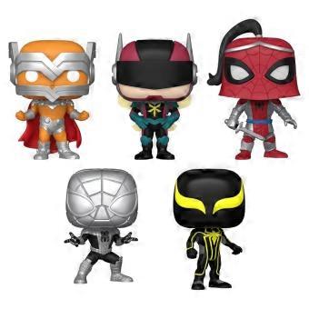 Year of The Spider Spider Man US Exclusive Pop 5 Pack Ages 3 Years and Up