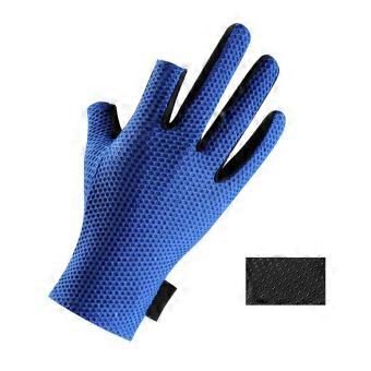 Sports Breathable Gloves for Riding Fishing 1Pair Blue